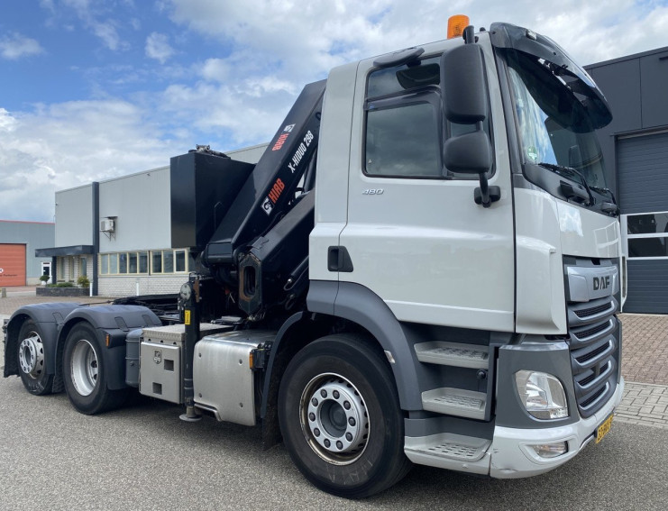 DAF CF 480 FTN HIAB 298 EP-4, X-HiDuo (Kran, Kraan, Crane, Grua)