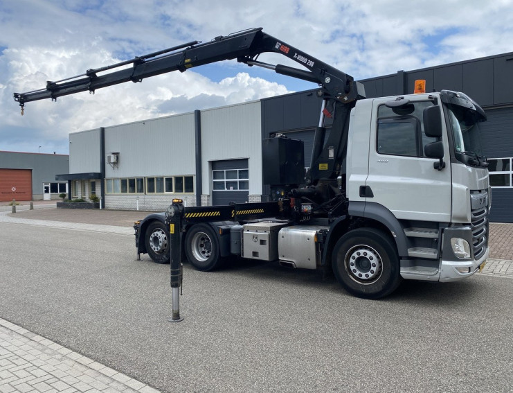 DAF CF 480 FTN HIAB 298 EP-4, X-HiDuo (Kran, Kraan, Crane, Grua)